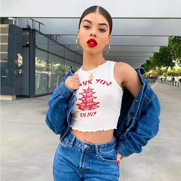 NEW! chinese takeout crop top ✰ - Picture 2 of 5
